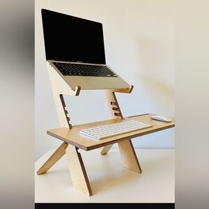 Adjustable Wooden Laptop Stand